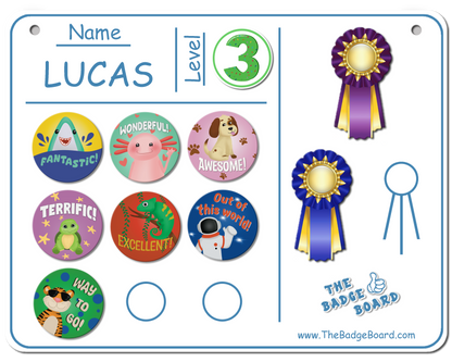 3pk Badge Board Kit (Blue, Green, and Lavender)