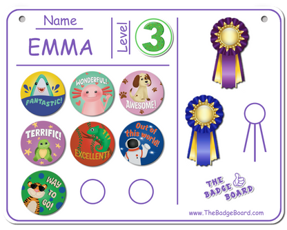 Lavender Badge Board (Board ONLY)