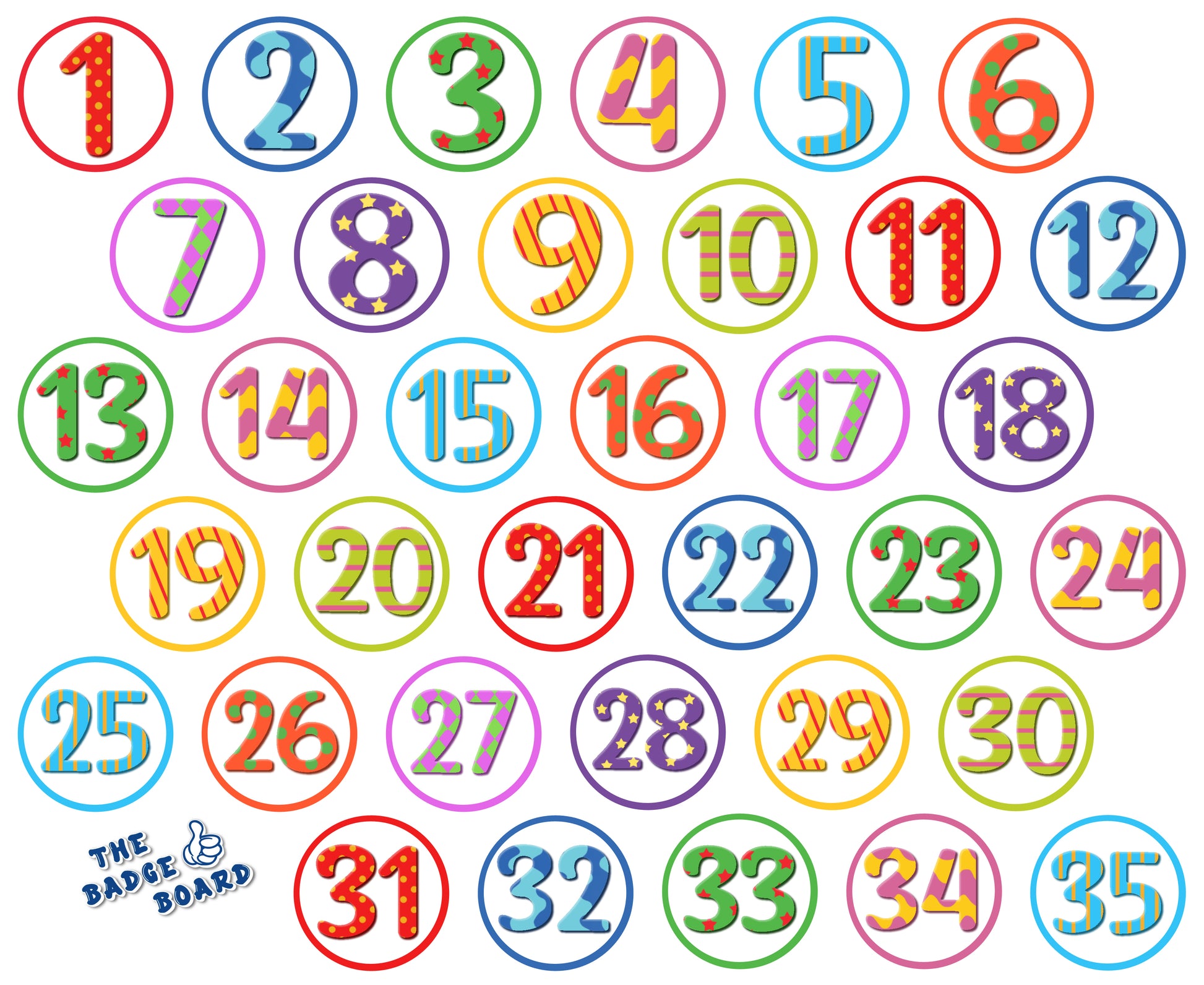 Extra Levels Numbers 1 35 The Badge Board extra-levels-numbers-1-35-the-badge-board
